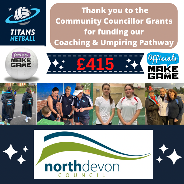 Funding from the North Devon Council
