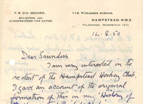 1950 Monro Letter