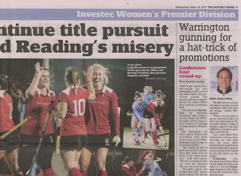 2017 The Hockey Paper 15 8.3.17 Women