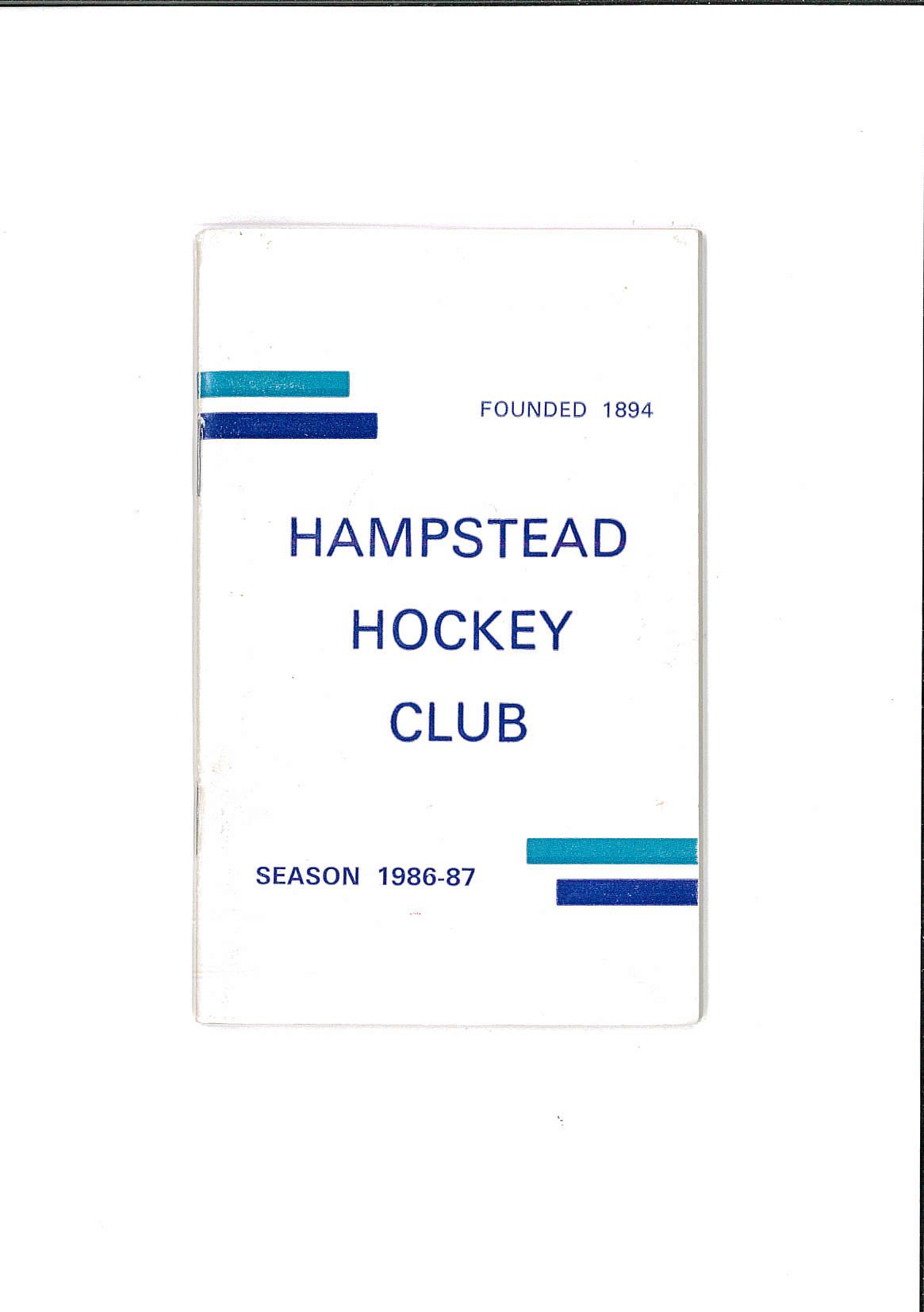 1986 Fixture Card