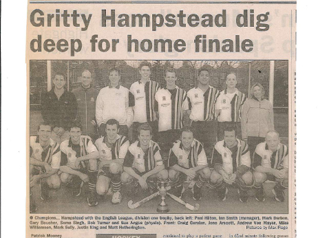 2001 Ham and High League Winners 30.3.01