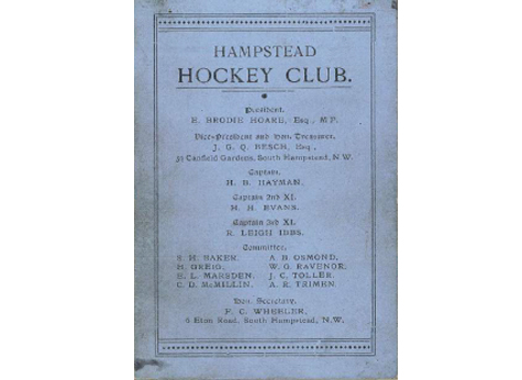 1899 Fixture Card Cover