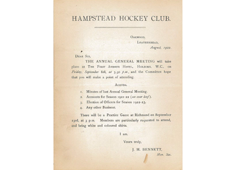 1922 Notice of AGM