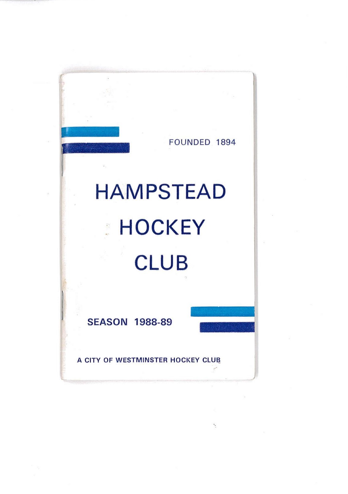 1988 Fixture Card