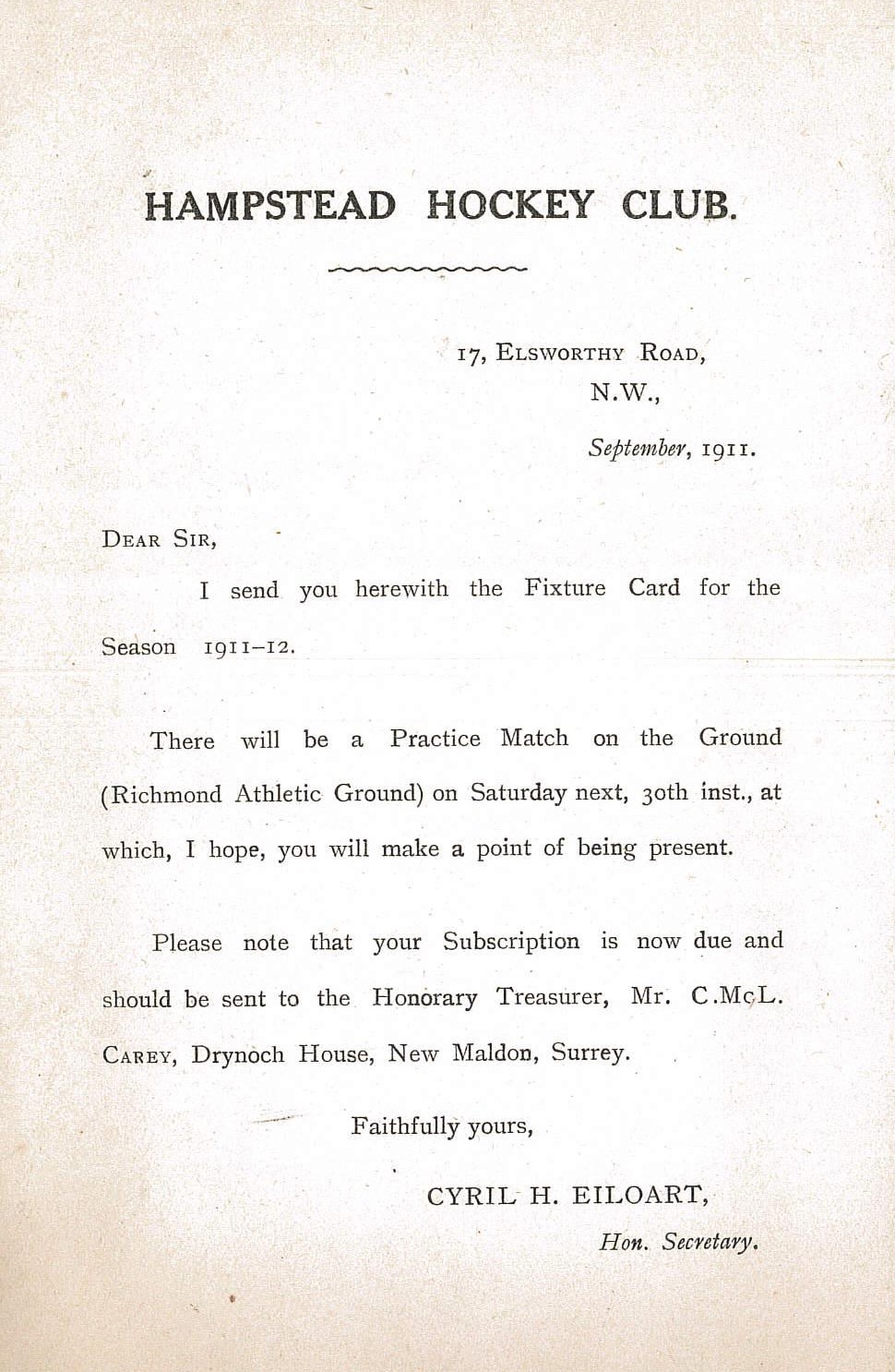 1911 Fixture Card Distribution