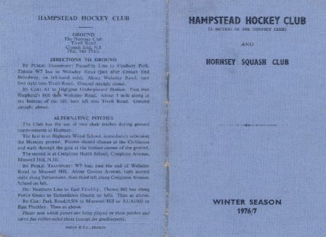 1976 Fixture Card