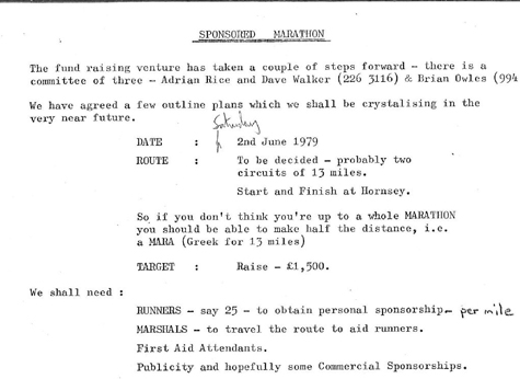 1979 Notice of Marathon 2.4.79