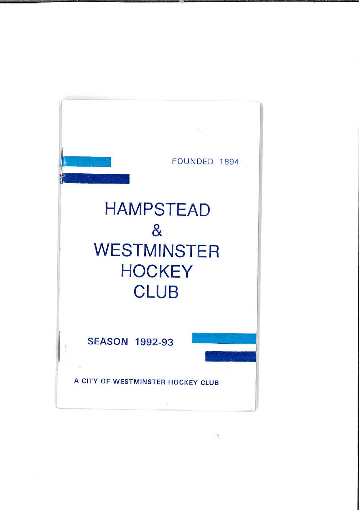 1992 Fixture Card