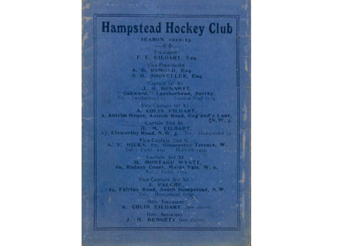 1922 Fixture Card cover