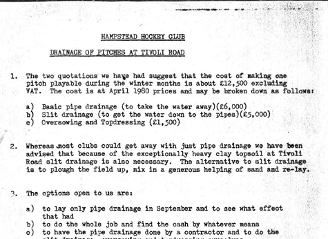 1980 Pitches Report R J Chapman 03.04.80
