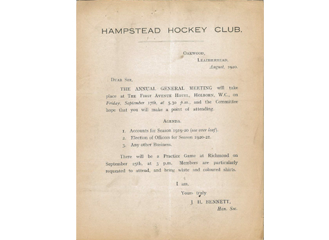 1920 Notice of AGM