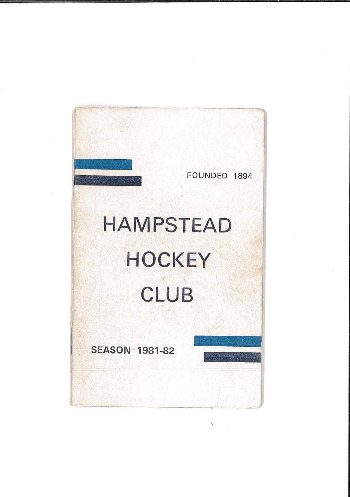 1981 Fixture Card