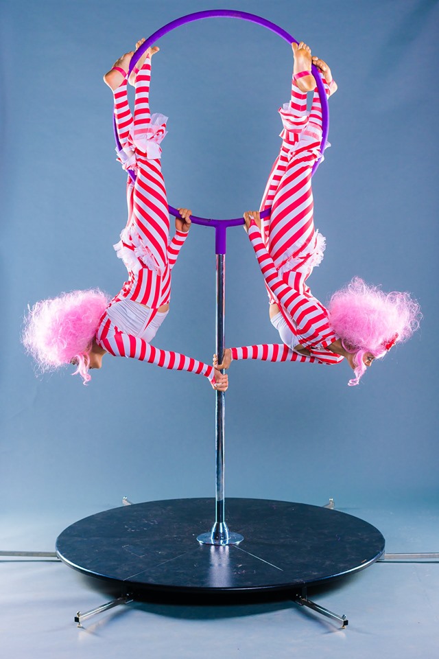 Christmas Aerial Lyra Act Christmas Aerial Lyra Act