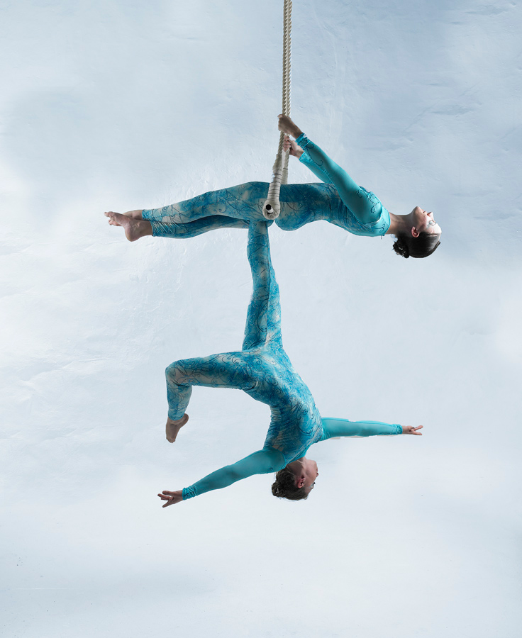 Aerial Doubles Trapeze Glow LED Disco