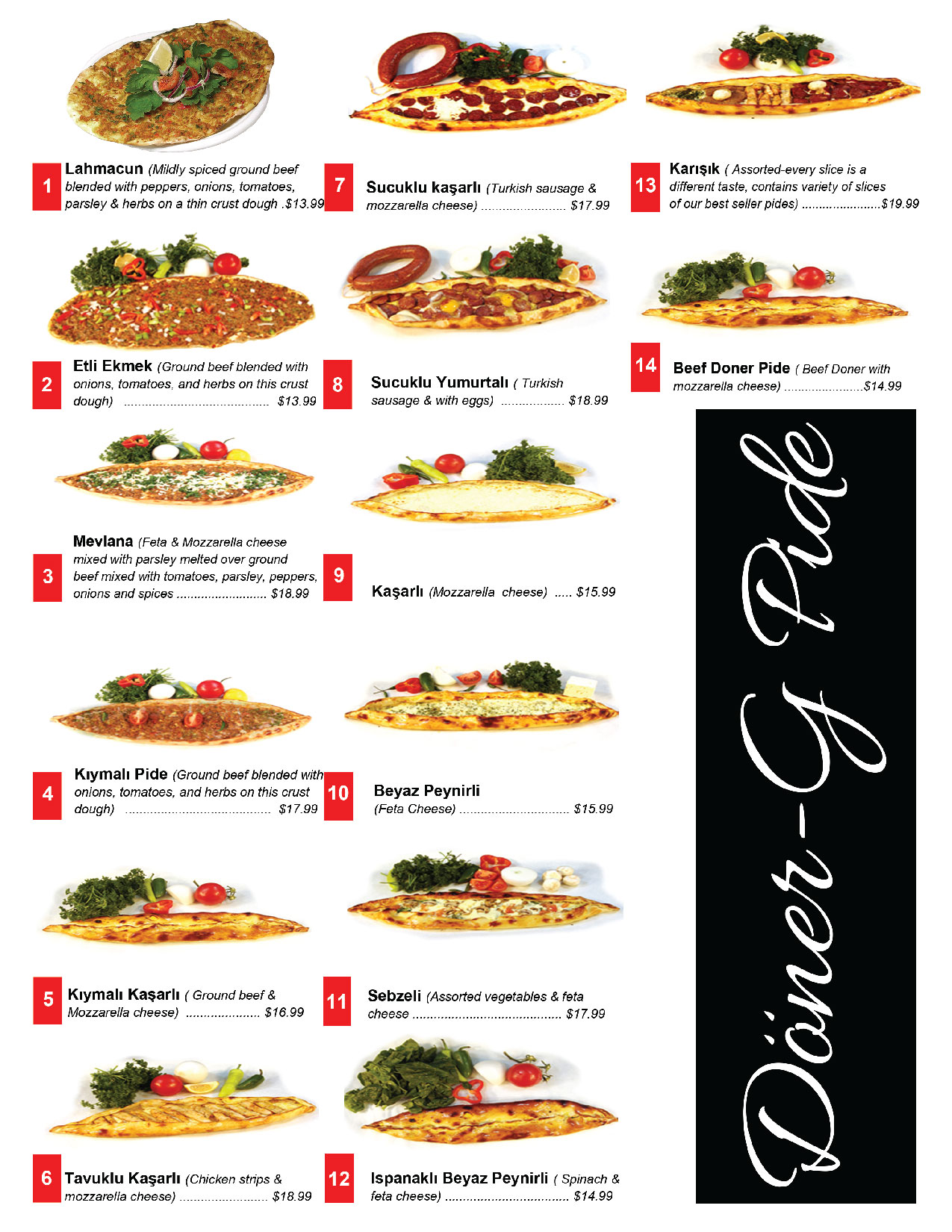 Döner G menu page 3