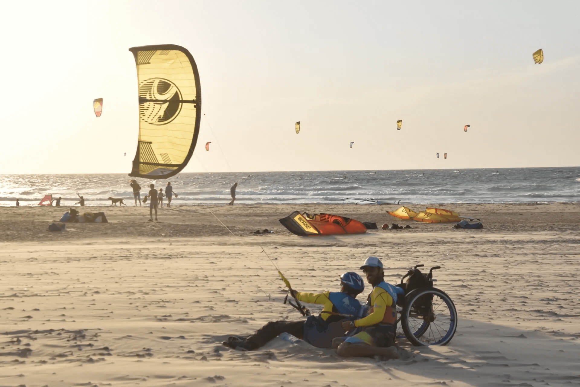 Kite surfing with Erez and Asa photo 4