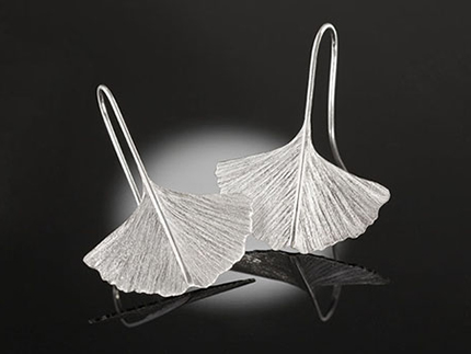 Ginkgo Leaf Earrings