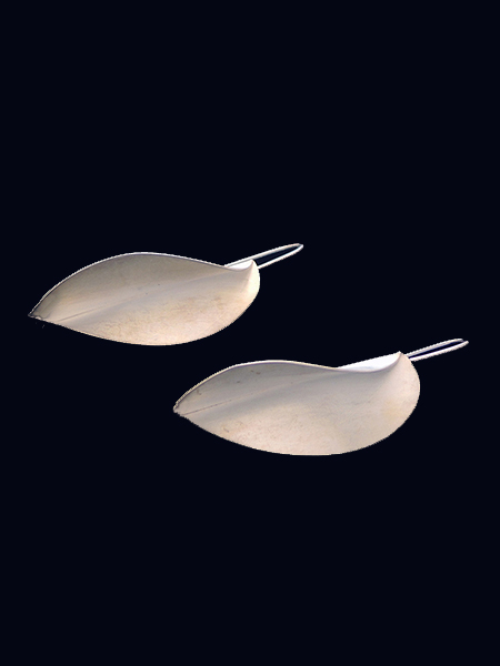 Folded Oval Earrings