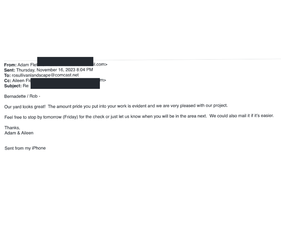 Customer testimonial
