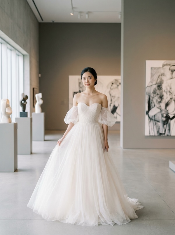 Cloudlight Tulle wedding gown
