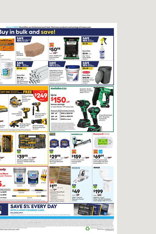 18.09.2023 Lowes ad 2. page
