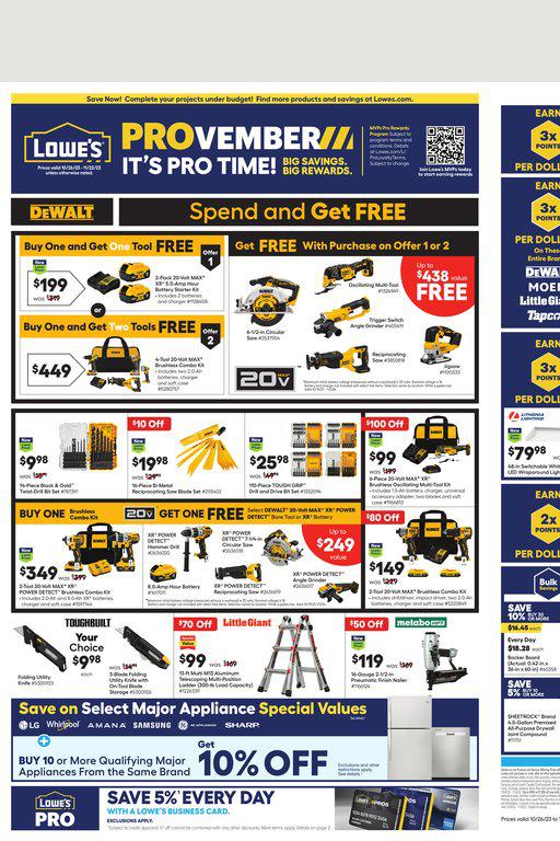 26.10.2023 Lowes ad 1. page