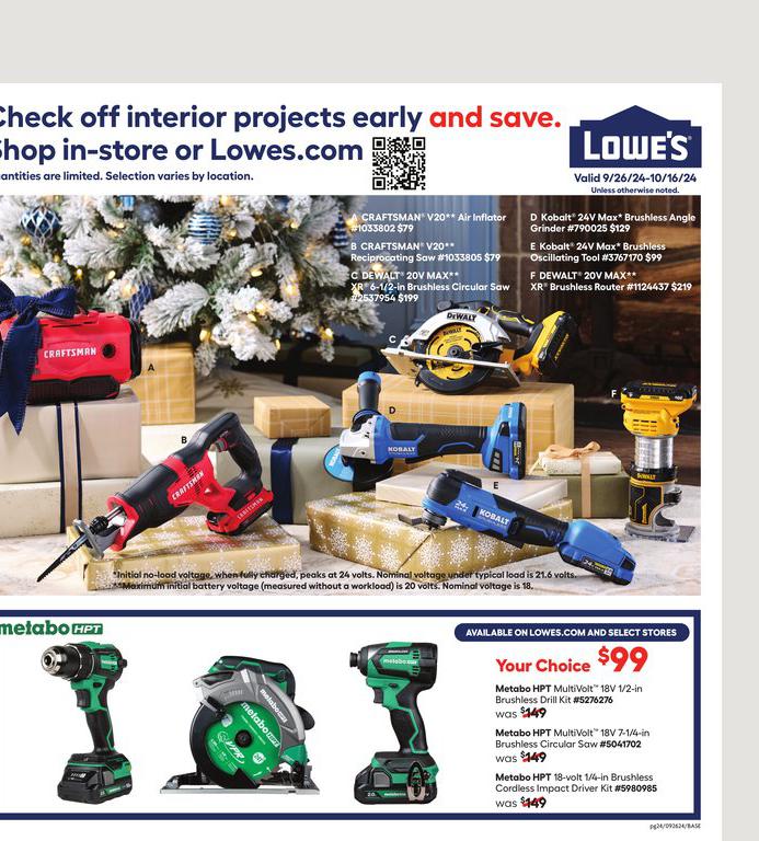 26.09.2024 Lowes ad 24. page