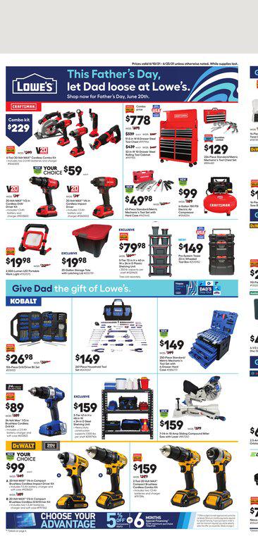 10.06.2021 Lowes ad 1. page