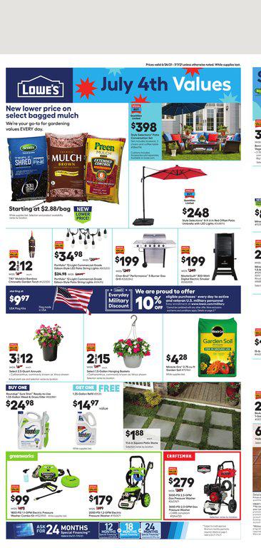 24.06.2021 Lowes ad 1. page