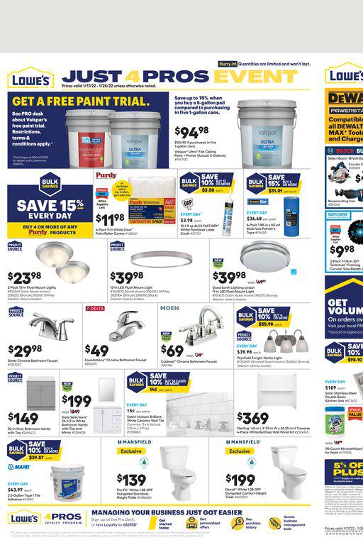 17.01.2022 Lowes ad 1. page