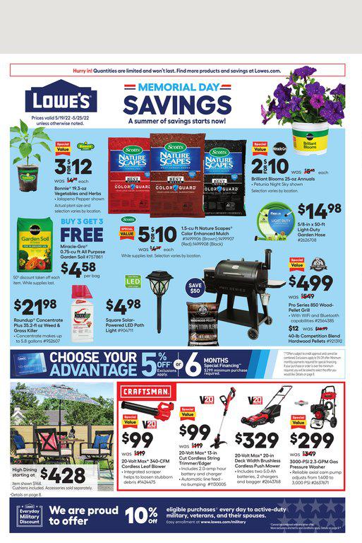19.05.2022 Lowes ad 1. page
