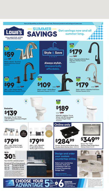 11.08.2022 Lowes ad 1. page