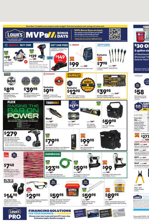 12.09.2022 Lowes ad 1. page