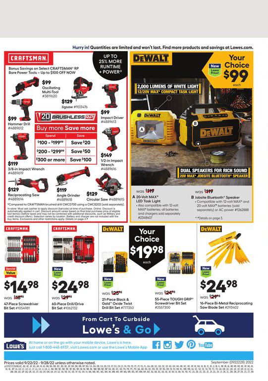 22.09.2022 Lowes ad 2. page