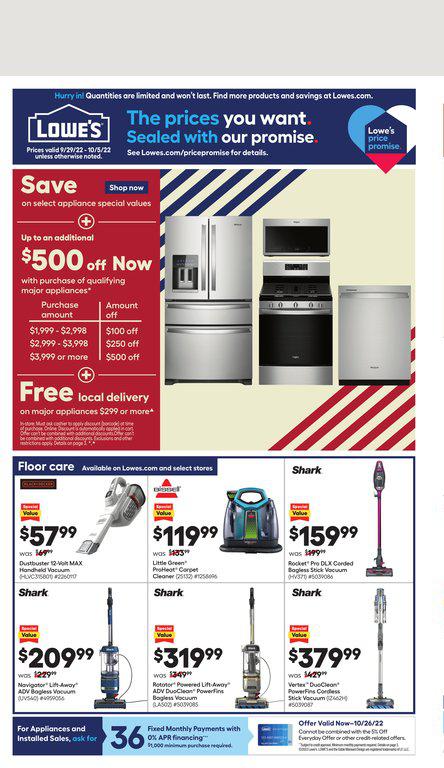 29.09.2022 Lowes ad 1. page