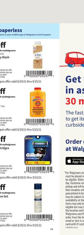 29.08.2021 Walgreens ad 29. page