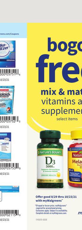 26.09.2021 Walgreens ad 52. page