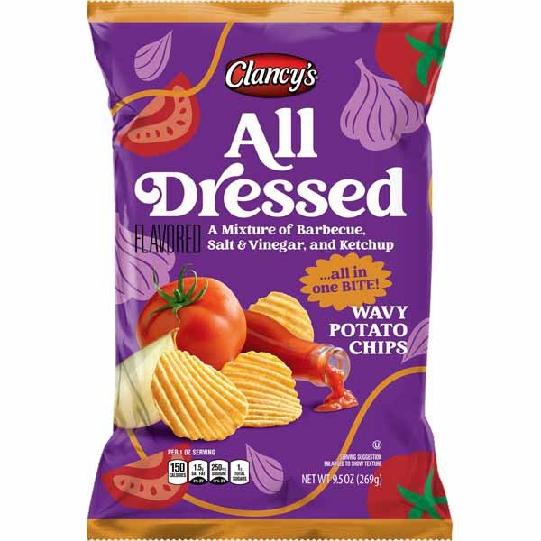 Aldi Clancy's All Dressed or Spicy Dill Pickle Potato Chips