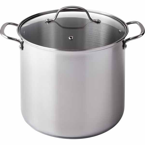 Aldi Crofton Chef's Collection 12-Quart Stainless Steel Stock Pot