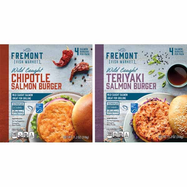 Fremont Fish Market Salmon Burgers