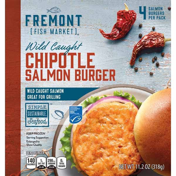 Fremont Fish Market Salmon Burgers