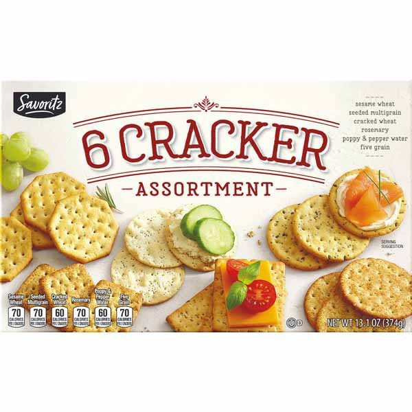 Aldi Savoritz Six Cracker Assortment