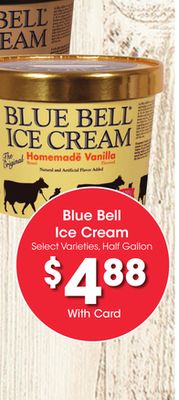 Kroger Blue Bell Ice Cream