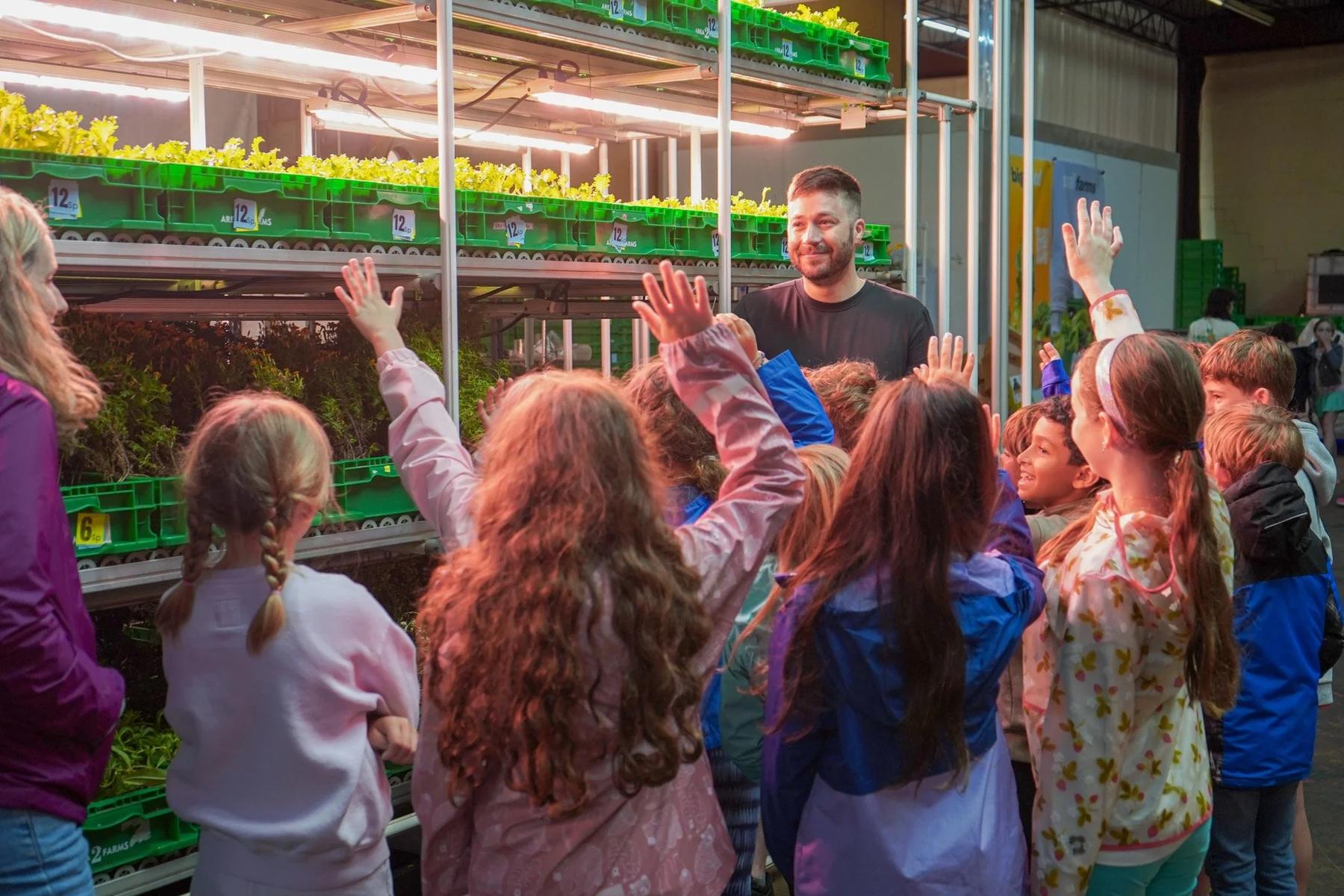 School Tour at the Area 2 Farms location