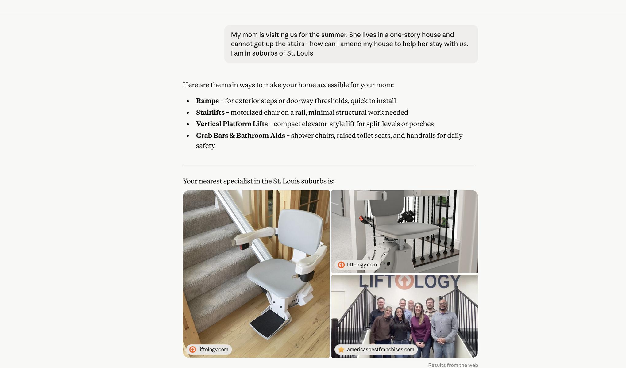 People cannot Google search a solution, but they can AI-search a problem they know they have
