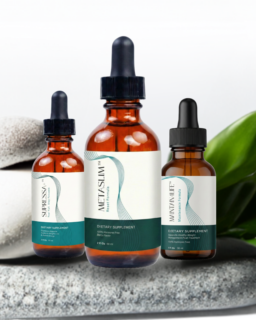 MetaSlim, Suppressa+ and Maintain4Life drops