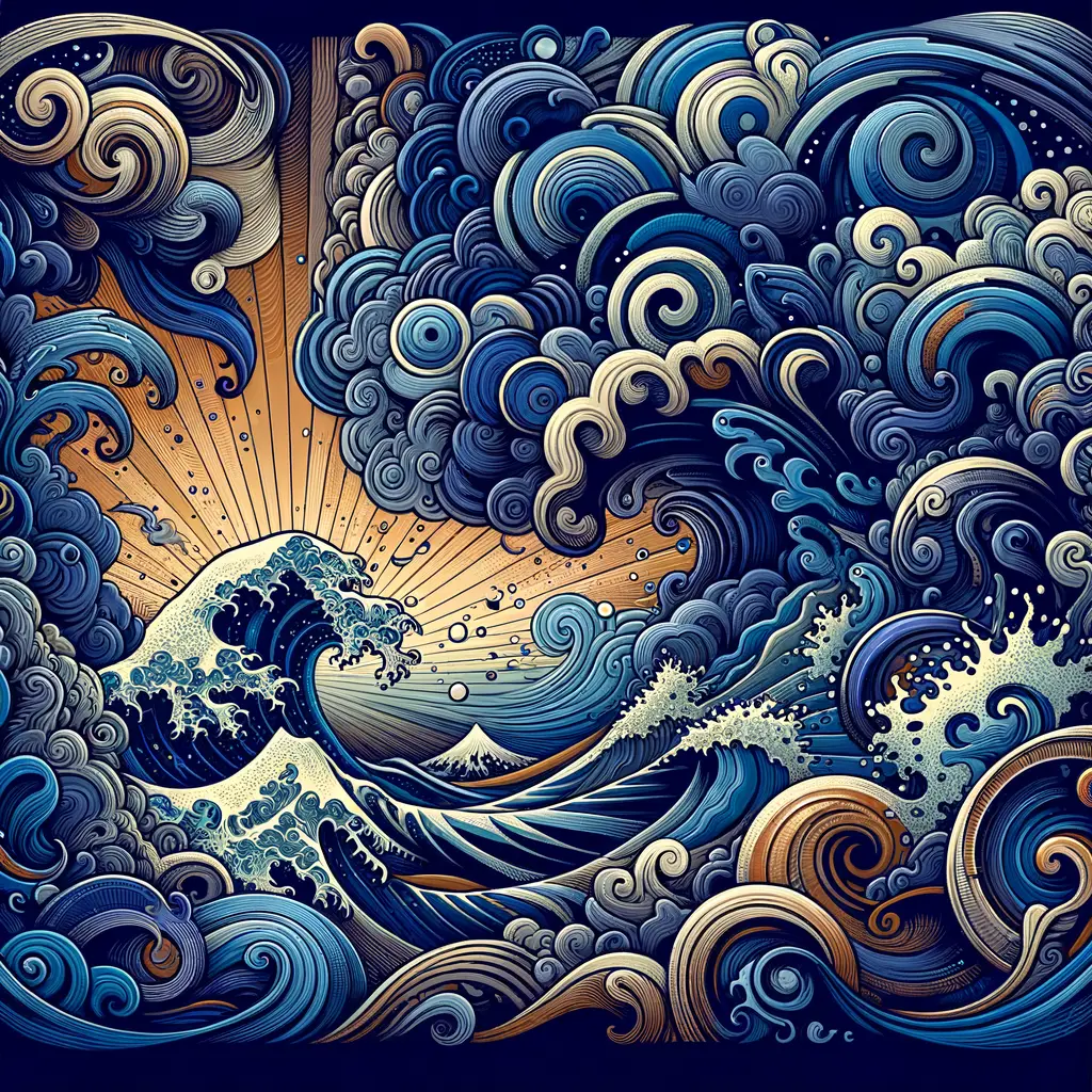 Whispers of Transformation: A Journey Through the Indigo Storm