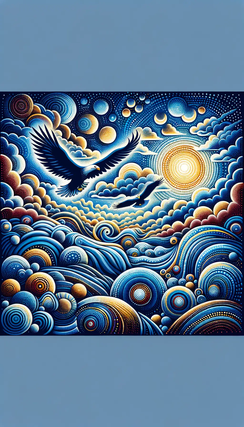 Rising Wings of the Azure Expanse: Emotions Adrift