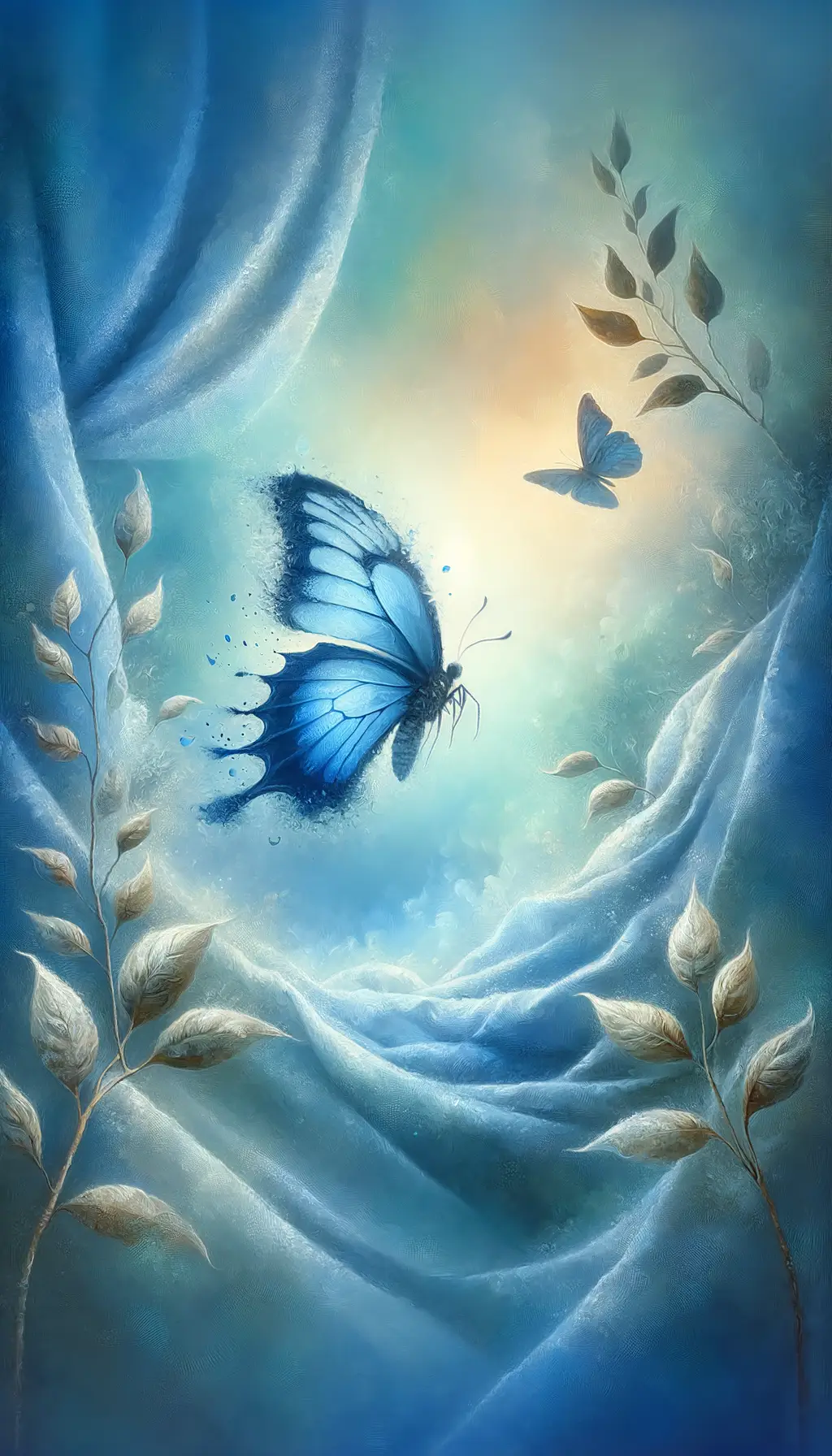 Silken Metamorphosis: A Symphony of Stillness and Renewal