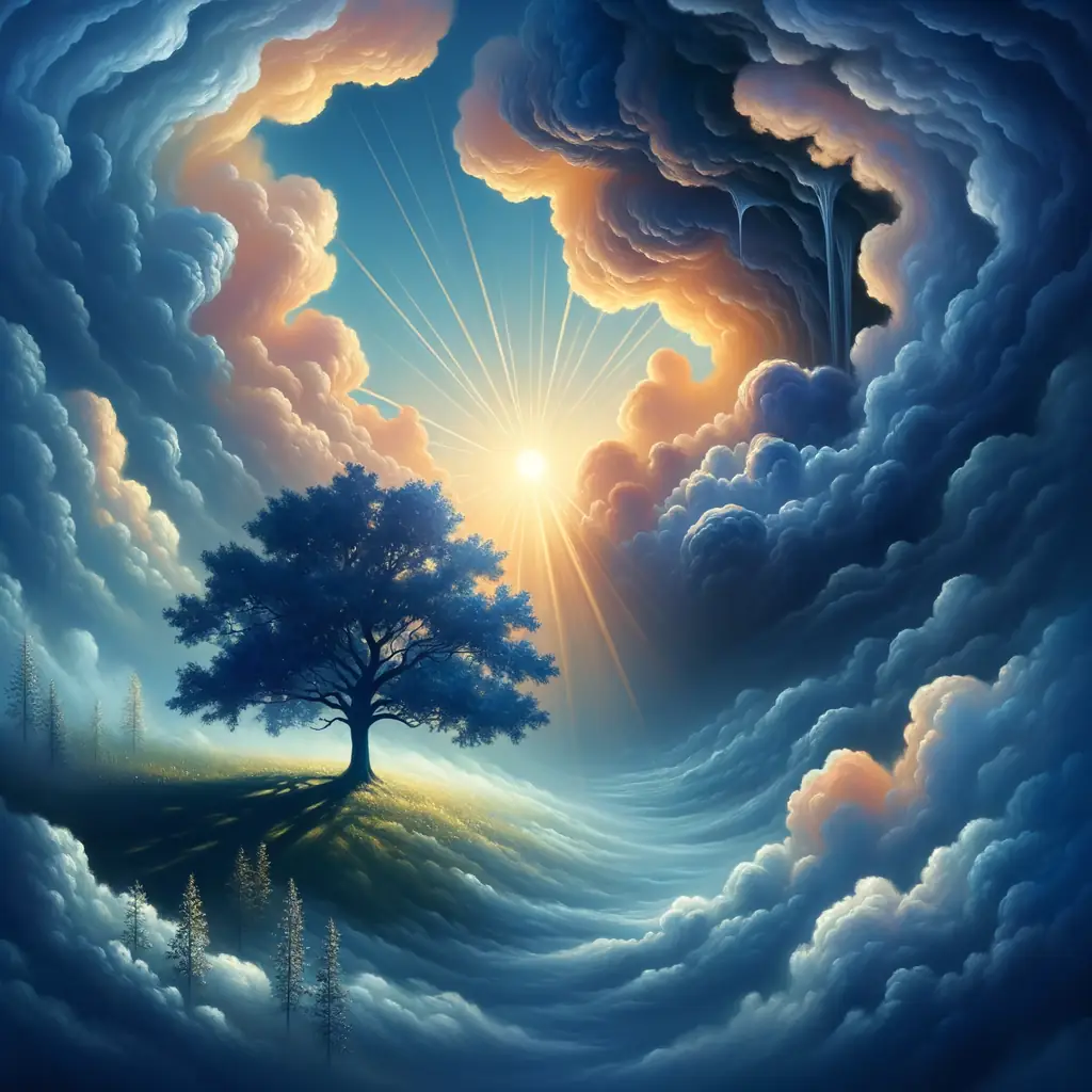 Whispers of Strength: Azure Symphony of Renewal